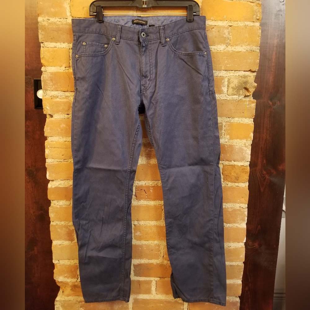 Banana Republic Buoy Blue Bedford 5 Pockets Pants Sz 34x30 Business Casual Fall